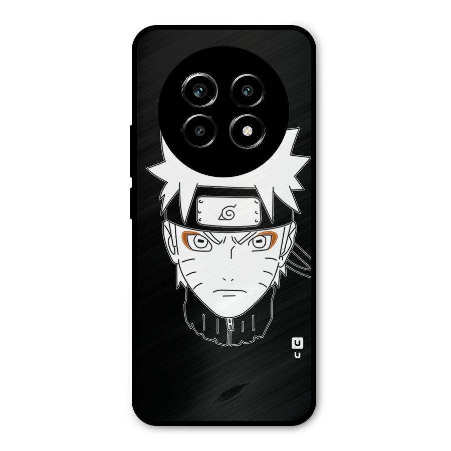 Naruto Black and White Art Metal Back Case for Realme 13 Pro