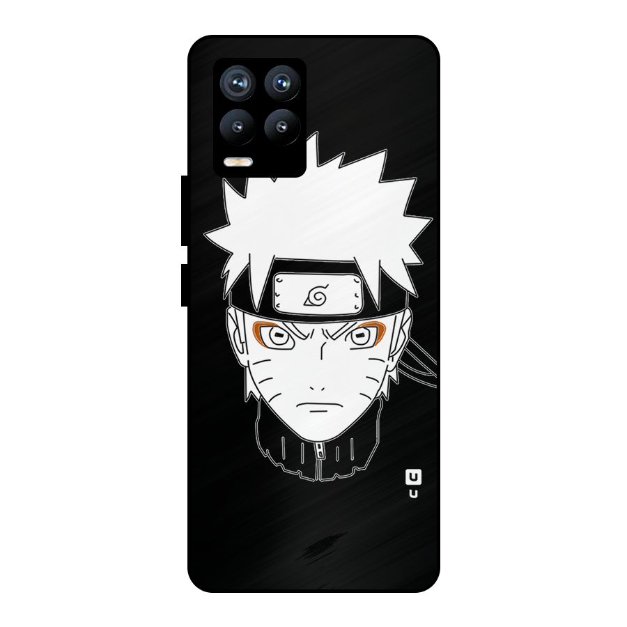 Naruto Black and White Art Metal Back Case for Realme 8