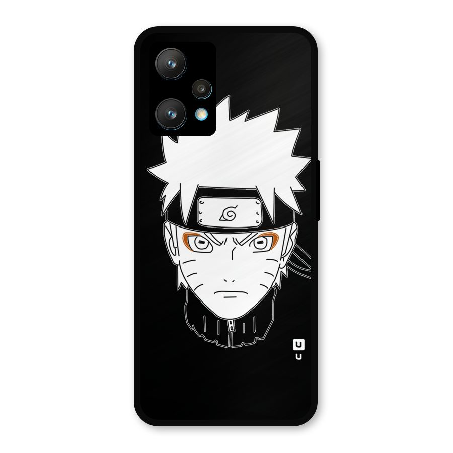 Naruto Black and White Art Metal Back Case for Realme 9