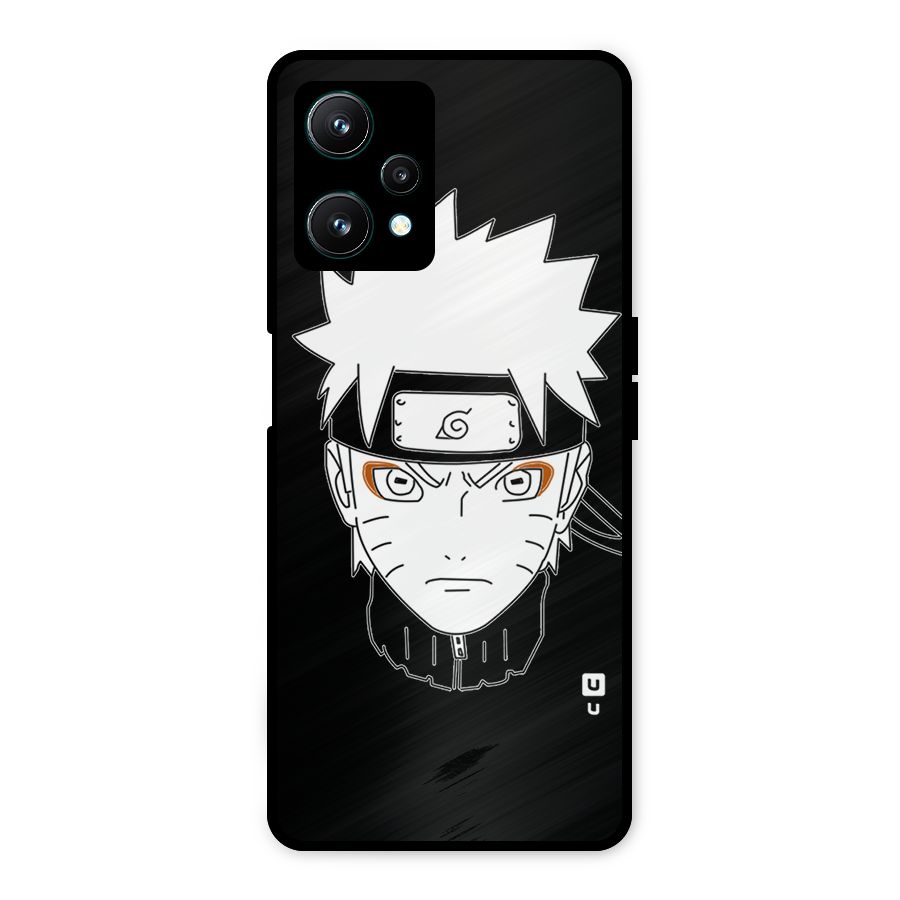 Naruto Black and White Art Metal Back Case for Realme 9 Pro 5G