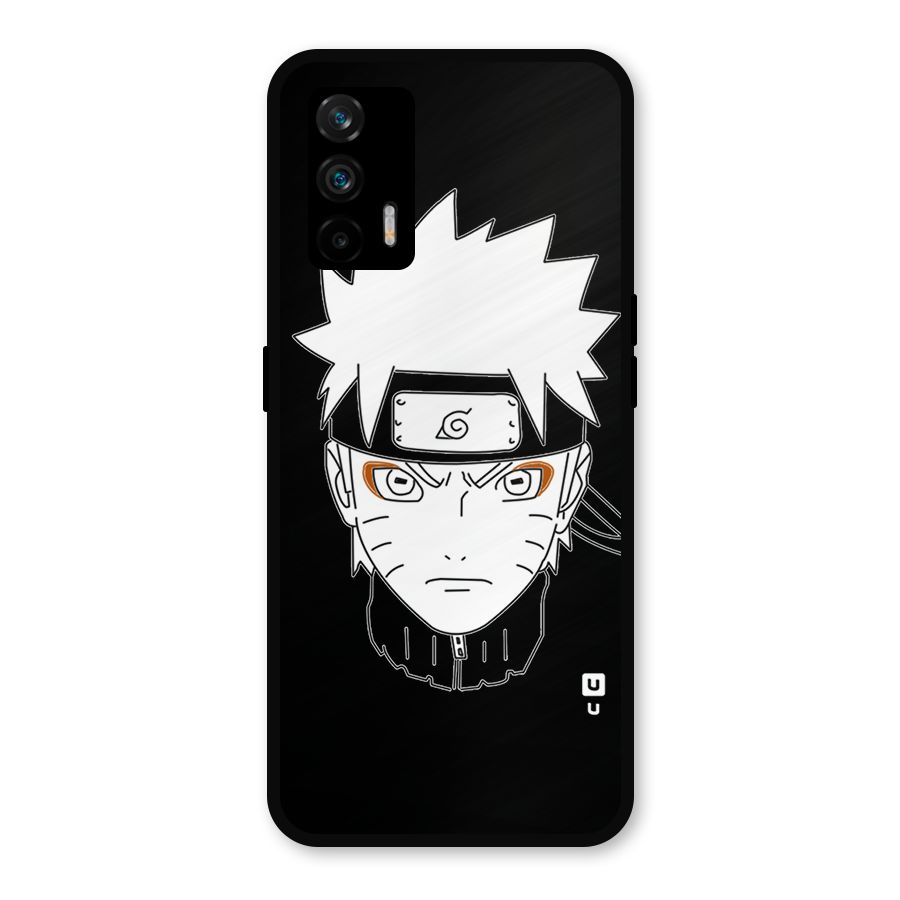 Naruto Black and White Art Metal Back Case for Realme GT 5G