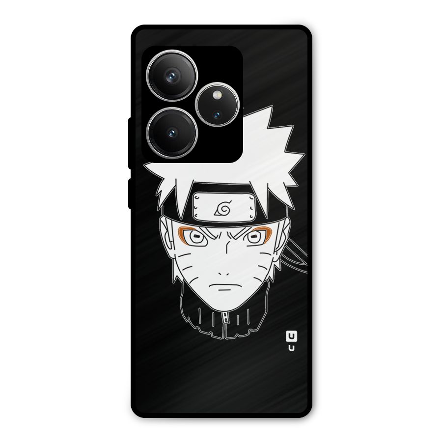 Naruto Black and White Art Metal Back Case for Realme GT 6