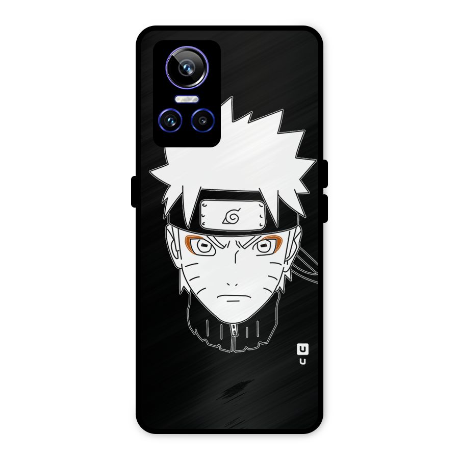 Naruto Black and White Art Metal Back Case for Realme GT Neo 3