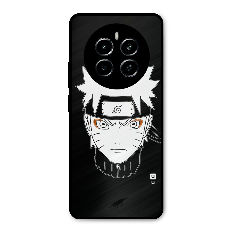 Naruto Black and White Art Metal Back Case for Realme P1