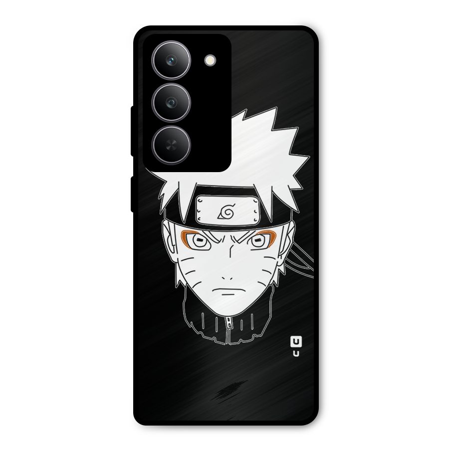 Naruto Black and White Art Metal Back Case for Realme P3x