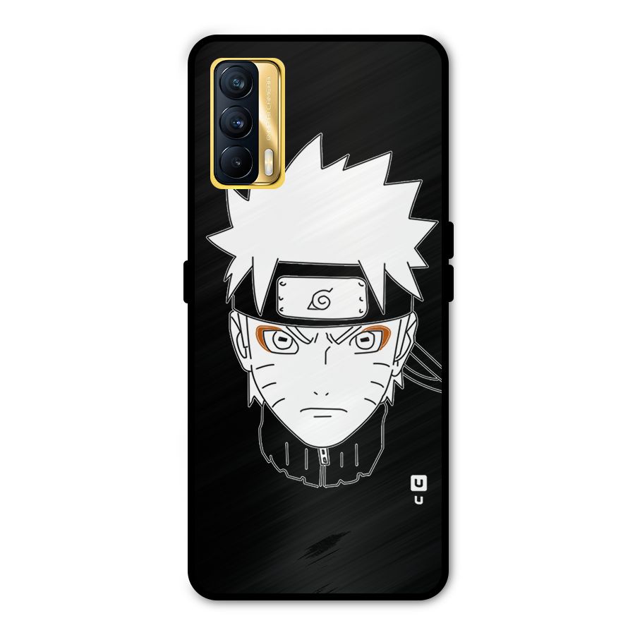 Naruto Black and White Art Metal Back Case for Realme X7