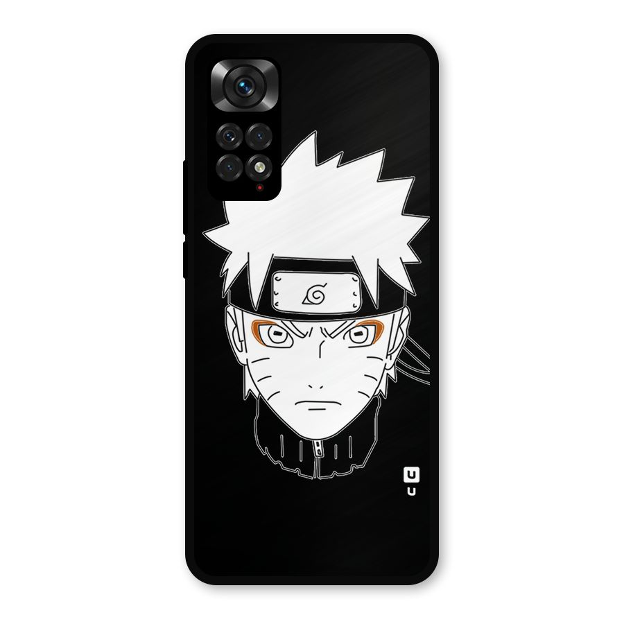 Naruto Black and White Art Metal Back Case for Redmi Note 11s