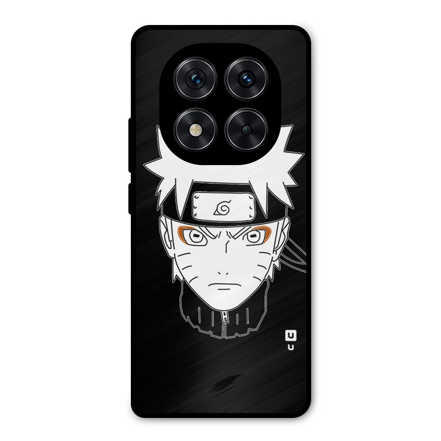 Naruto Black and White Art Metal Back Case for Redmi Note 14 Pro 5G