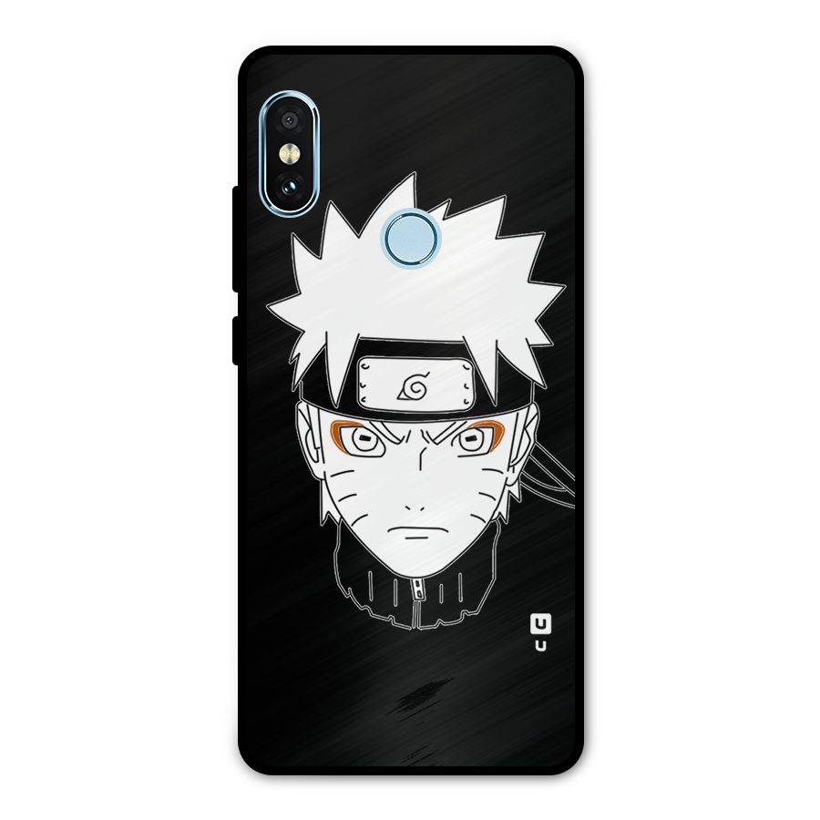 Naruto Black and White Art Metal Back Case for Redmi Note 5 Pro
