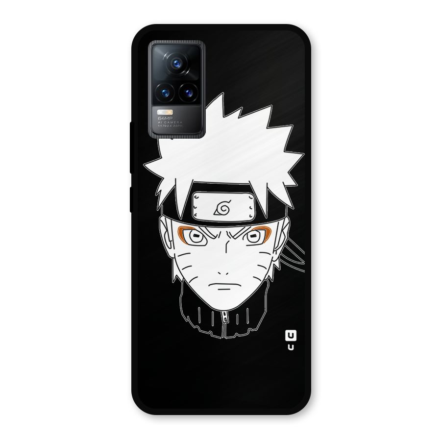 Naruto Black and White Art Metal Back Case for Vivo Y73