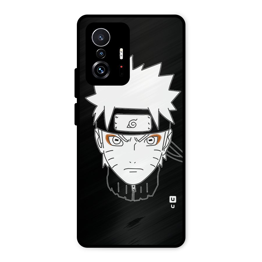 Naruto Black and White Art Metal Back Case for Xiaomi 11T Pro