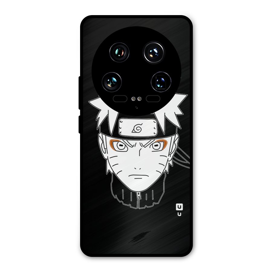 Naruto Black and White Art Metal Back Case for Xiaomi 14 Ultra
