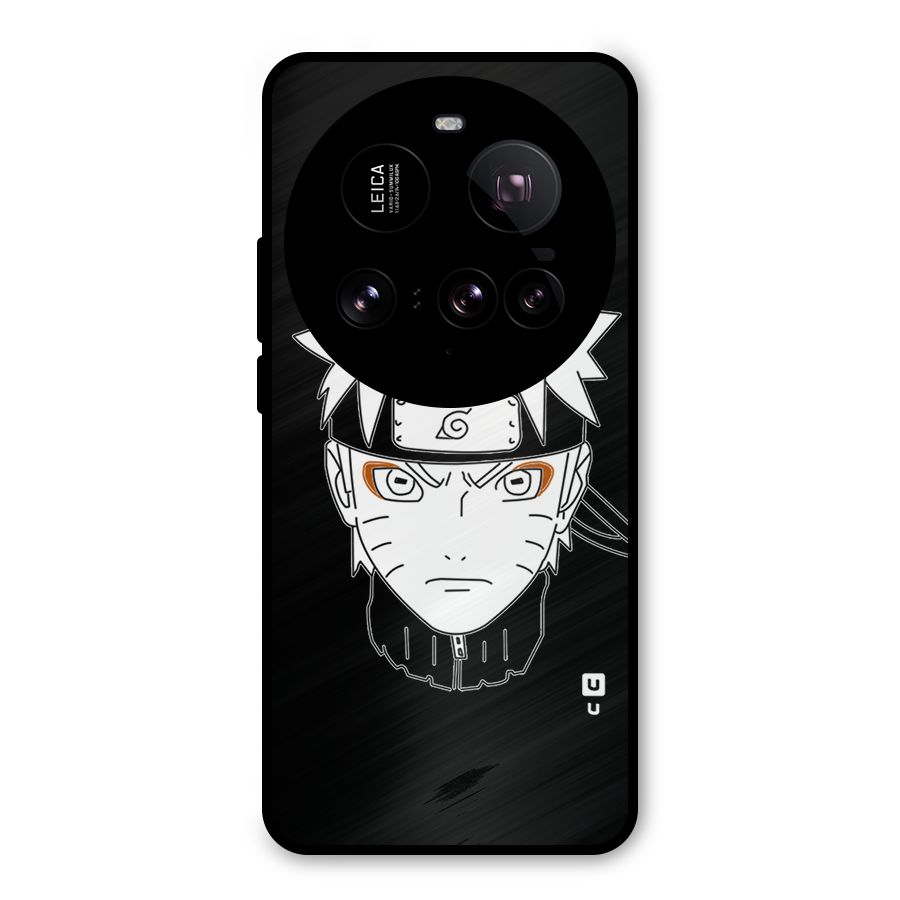 Naruto Black and White Art Metal Back Case for Xiaomi 15 Ultra
