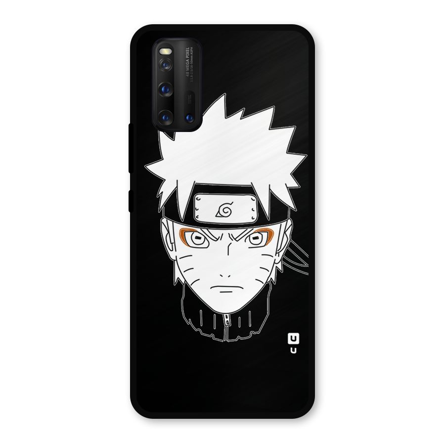 Naruto Black and White Art Metal Back Case for iQOO 3