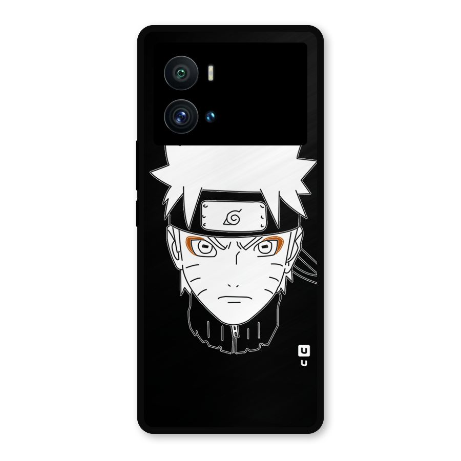 Naruto Black and White Art Metal Back Case for iQOO 9 Pro