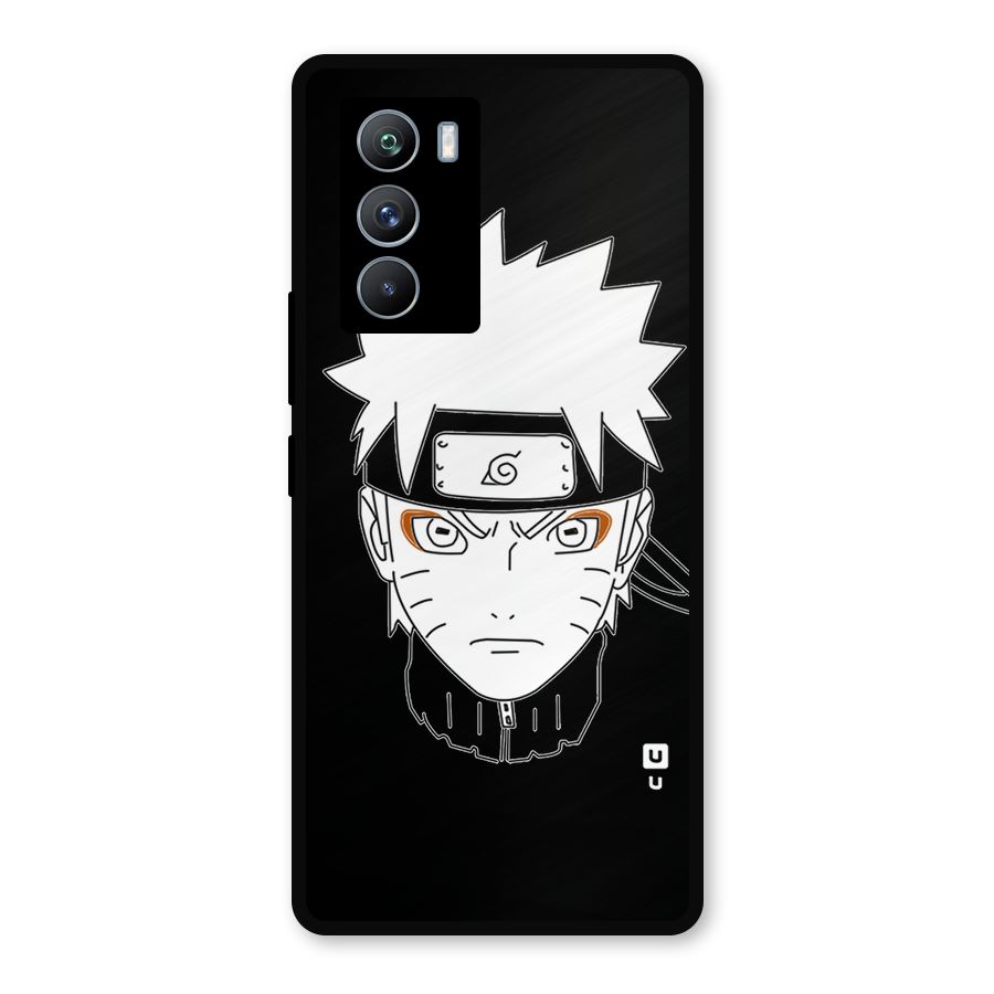 Naruto Black and White Art Metal Back Case for iQOO 9 SE