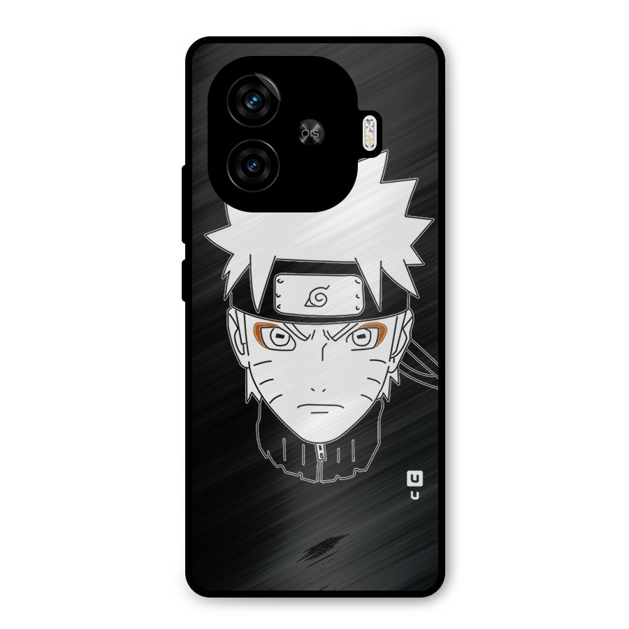 Naruto Black and White Art Metal Back Case for iQOO Neo 10R