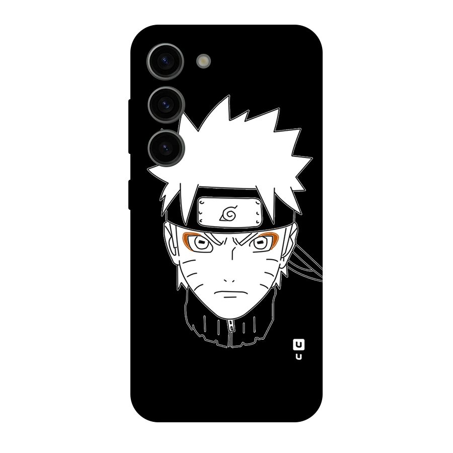 Naruto Black and White Art Original Polycarbonate Back Case for Galaxy S23
