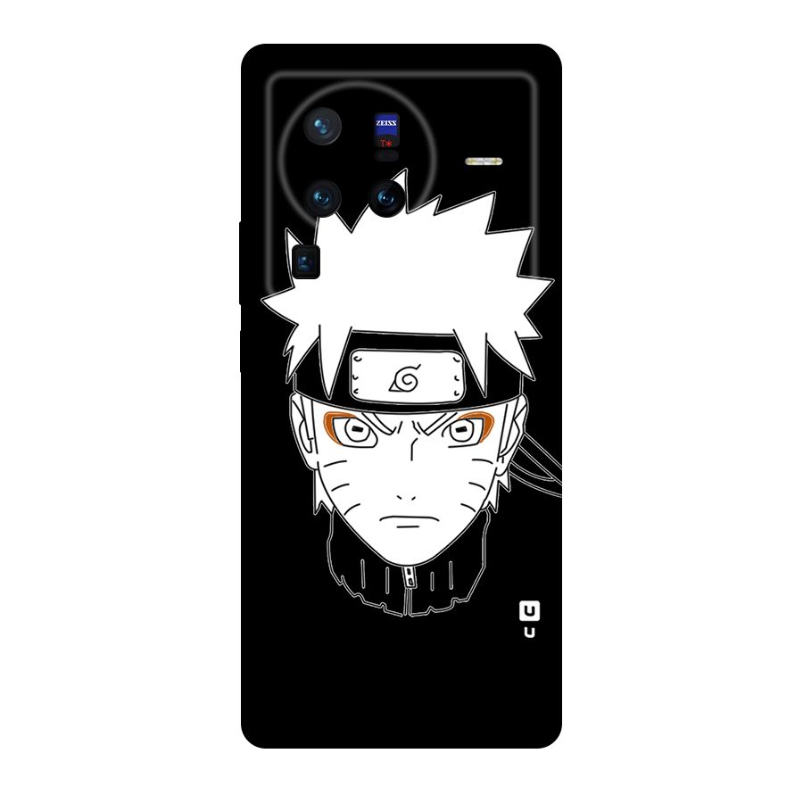 Naruto Black and White Art Original Polycarbonate Back Case for Vivo X80