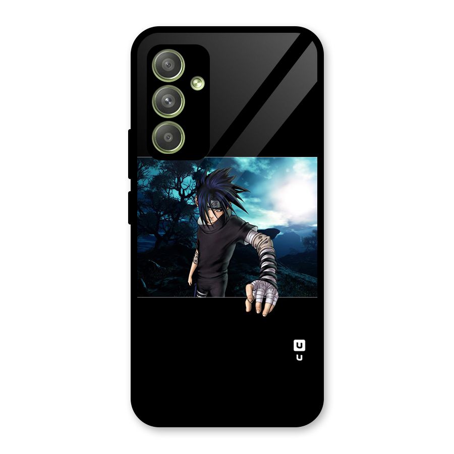 Naruto Cool Anime Night Glass Back Case for Galaxy A54