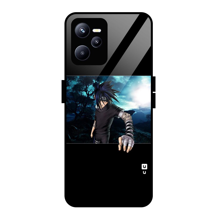 Naruto Cool Anime Night Glass Back Case for Realme C35