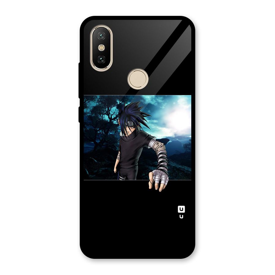 Naruto Cool Anime Night Glass Back Case for Redmi A2