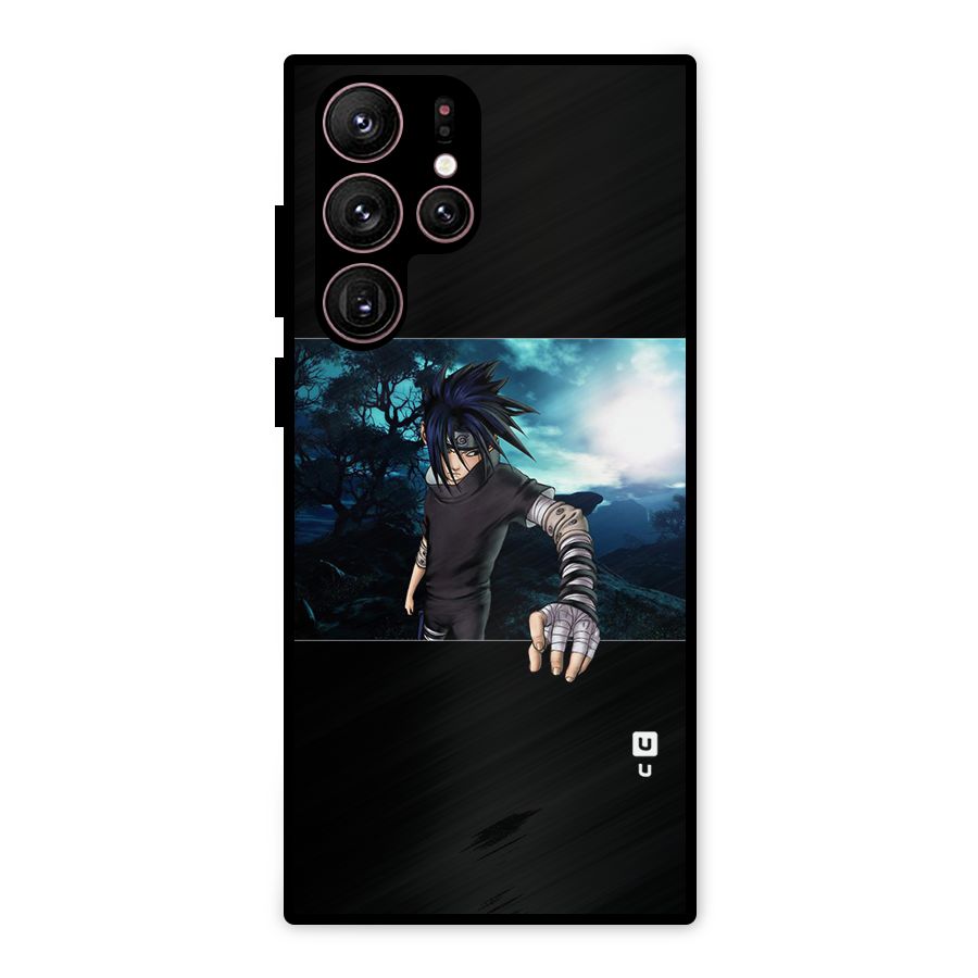 Naruto Cool Anime Night Metal Back Case for Galaxy S22 Ultra 5G