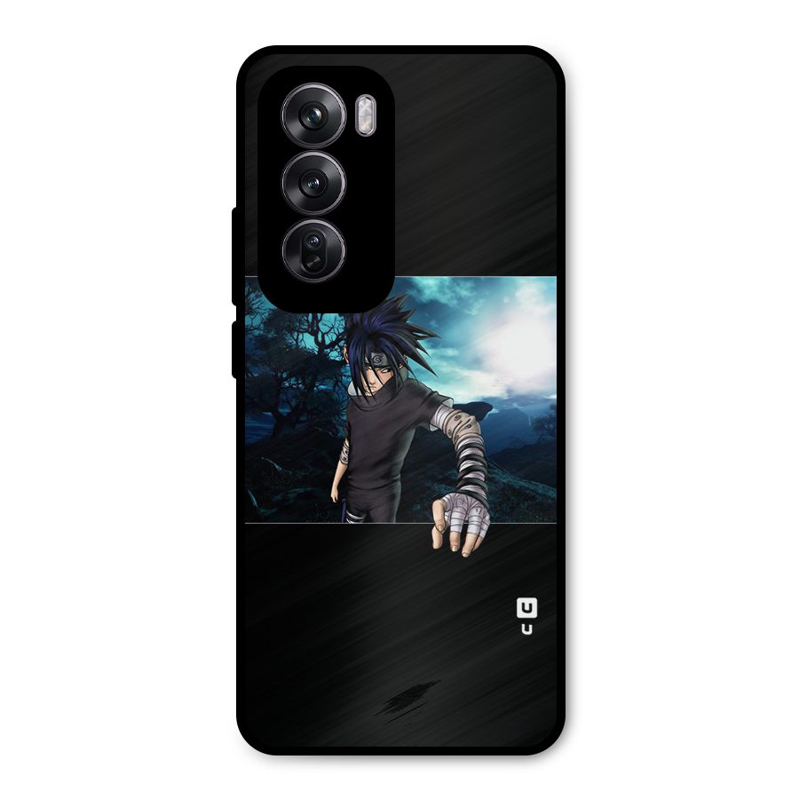 Naruto Cool Anime Night Metal Back Case for Oppo Reno12 Pro