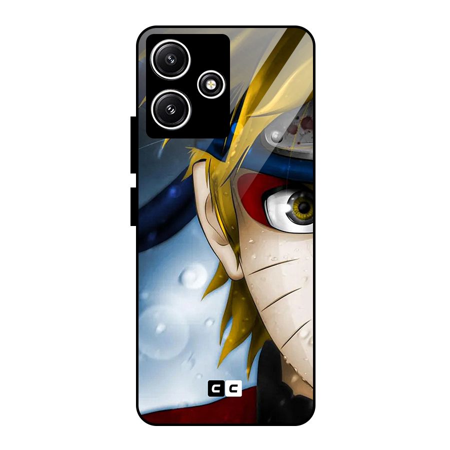 Naruto Facing Glass Back Case for Poco M6 Pro