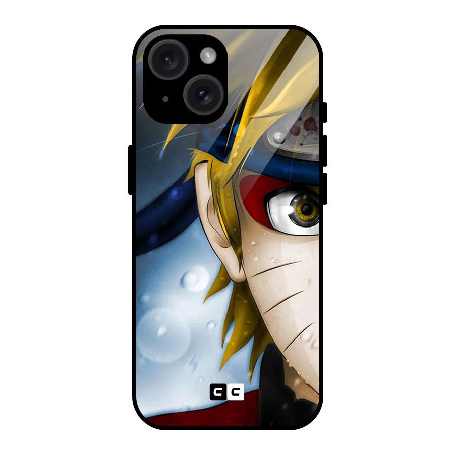 Naruto Facing Glass Back Case for iPhone 15