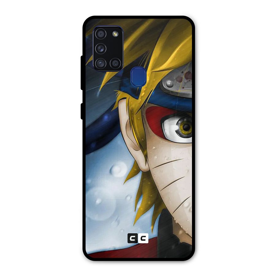 Naruto Facing Metal Back Case for Galaxy A21s