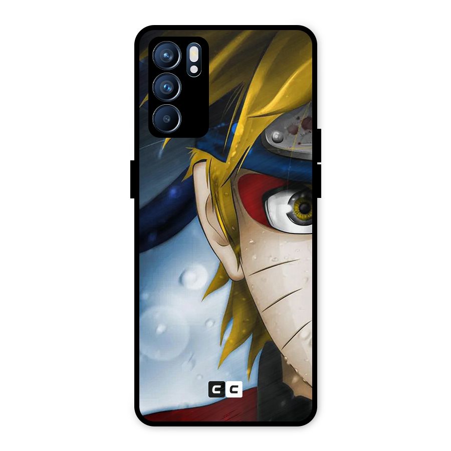 Naruto Facing Metal Back Case for Oppo Reno6 5G