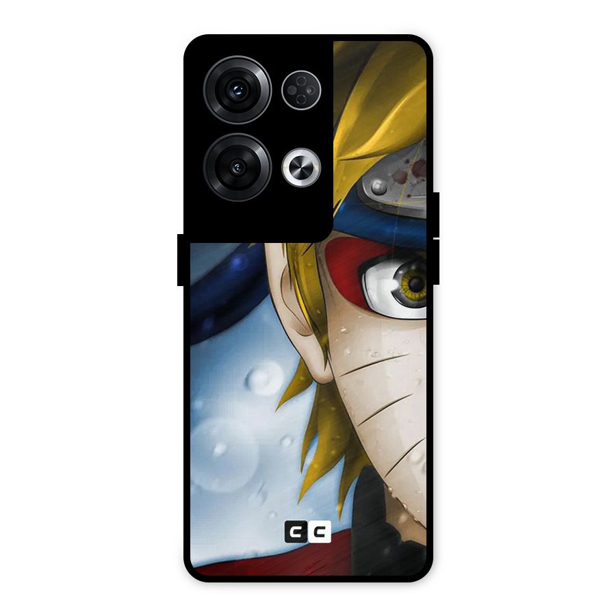 Naruto Facing Metal Back Case for Oppo Reno8 Pro 5G