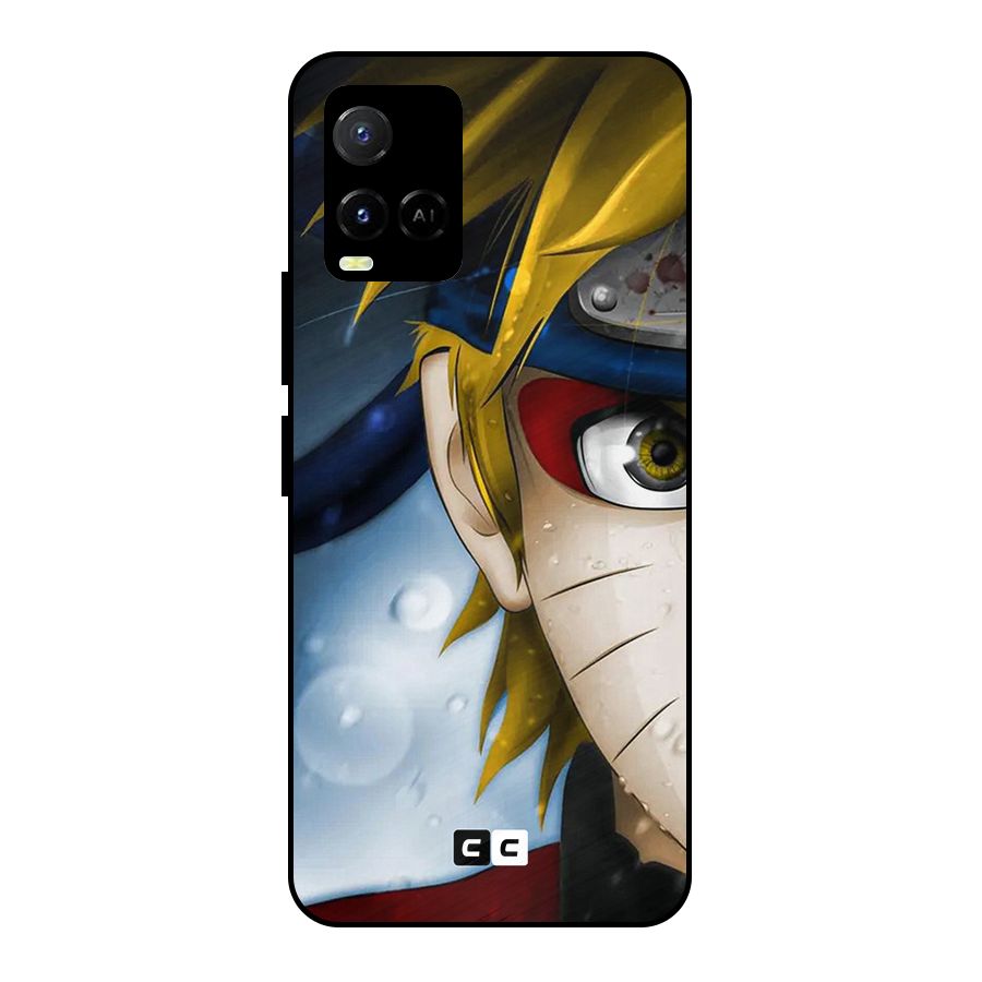 Naruto Facing Metal Back Case for Vivo Y21A