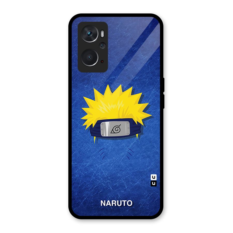 Naruto Headband Minimal Glass Back Case for Oppo K10 4G