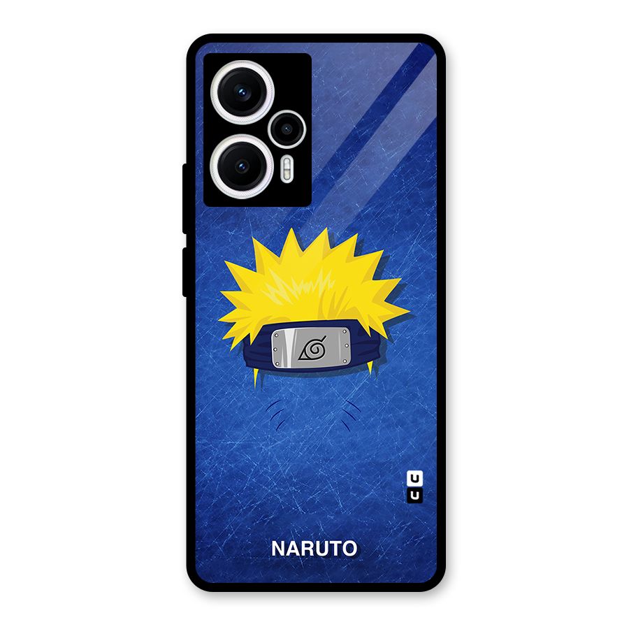 Naruto Headband Minimal Glass Back Case for Poco F5