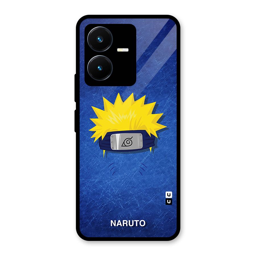 Naruto Headband Minimal Glass Back Case for Vivo Y22s