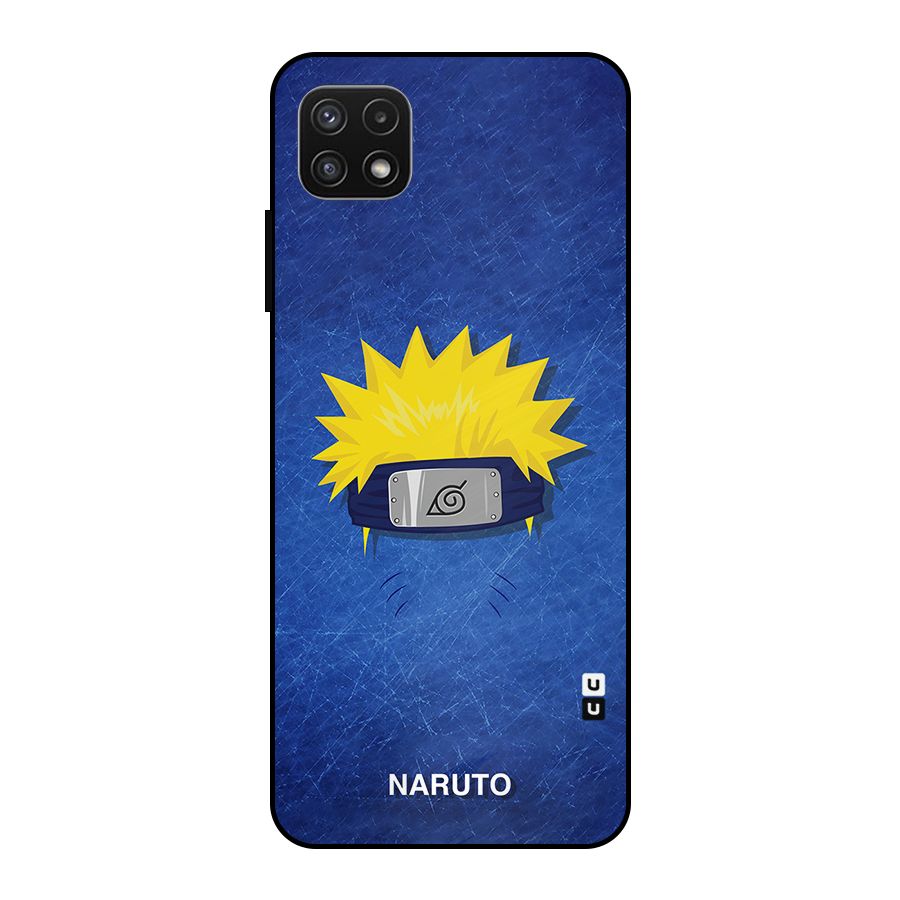 Naruto Headband Minimal Metal Back Case for Galaxy A22 5G