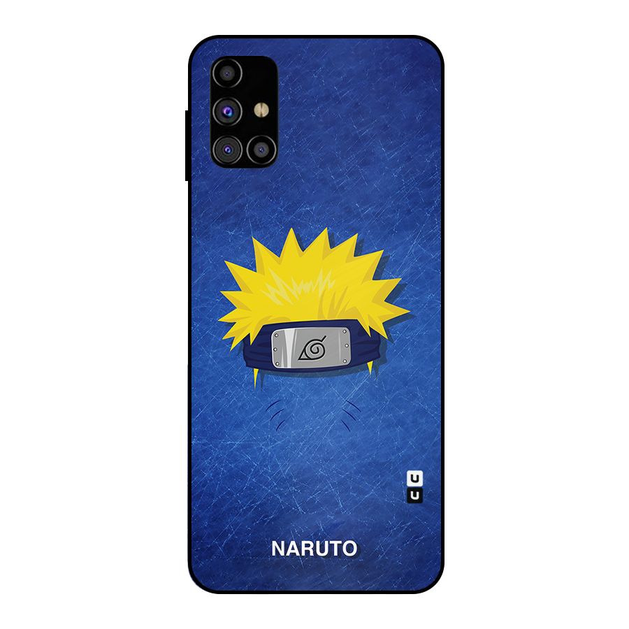 Naruto Headband Minimal Metal Back Case for Galaxy M31s