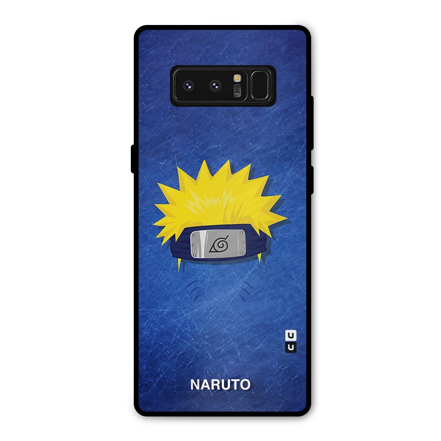 Naruto Headband Minimal Metal Back Case for Galaxy Note 8