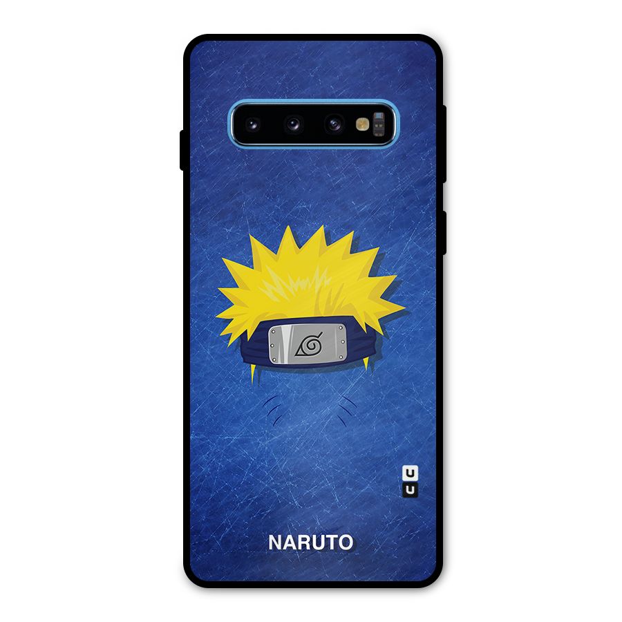 Naruto Headband Minimal Metal Back Case for Galaxy S10