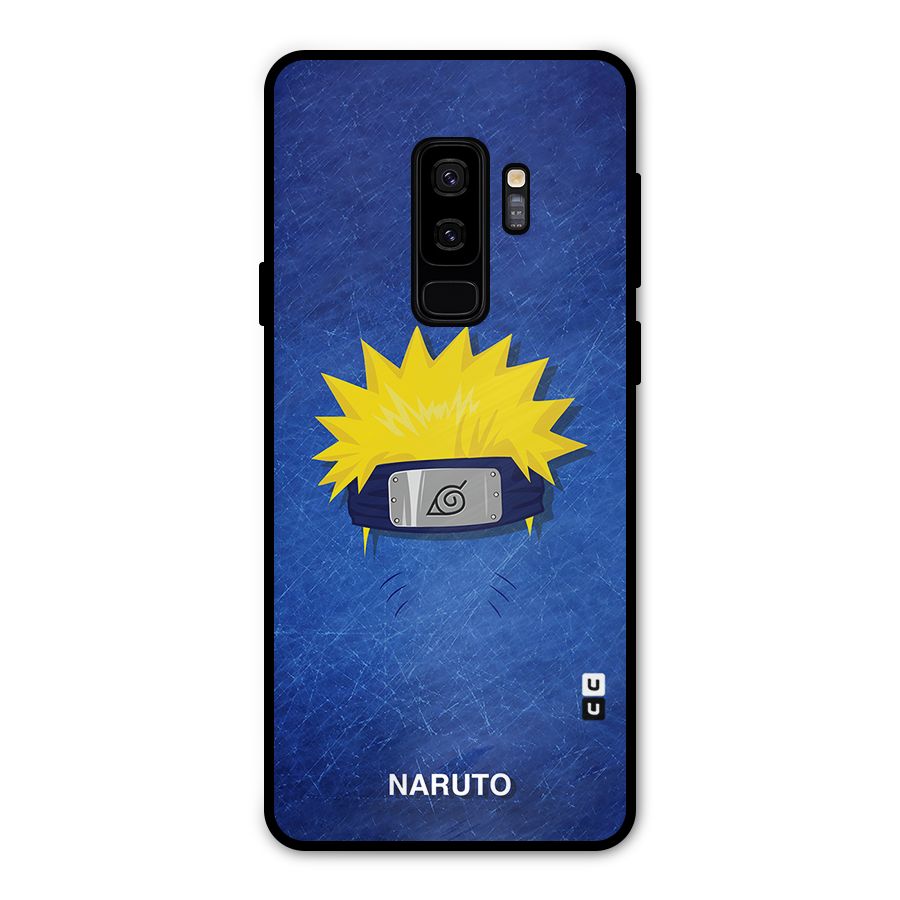 Naruto Headband Minimal Metal Back Case for Galaxy S9 Plus