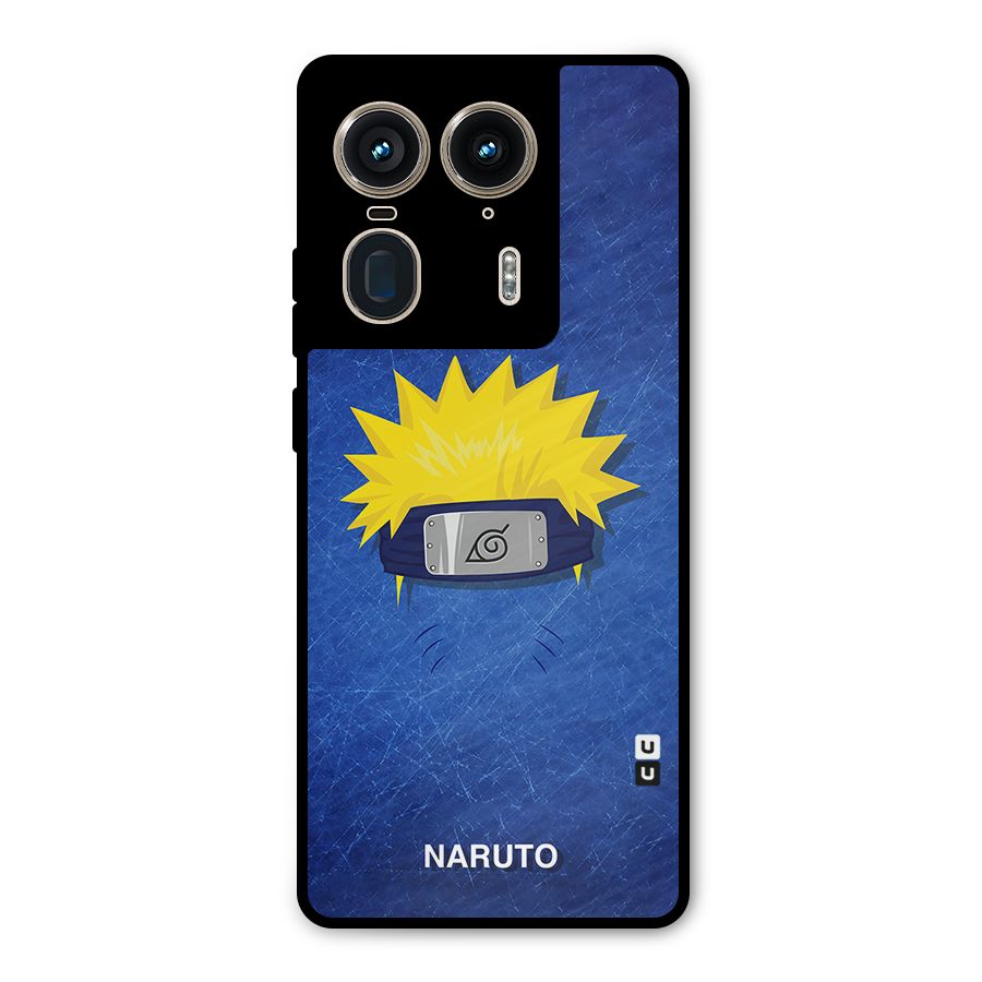 Naruto Headband Minimal Metal Back Case for Motorola Edge 50 Ultra