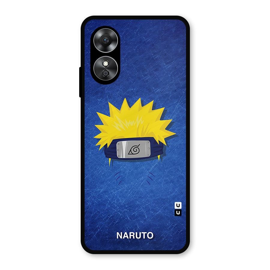 Naruto Headband Minimal Metal Back Case for Oppo A17
