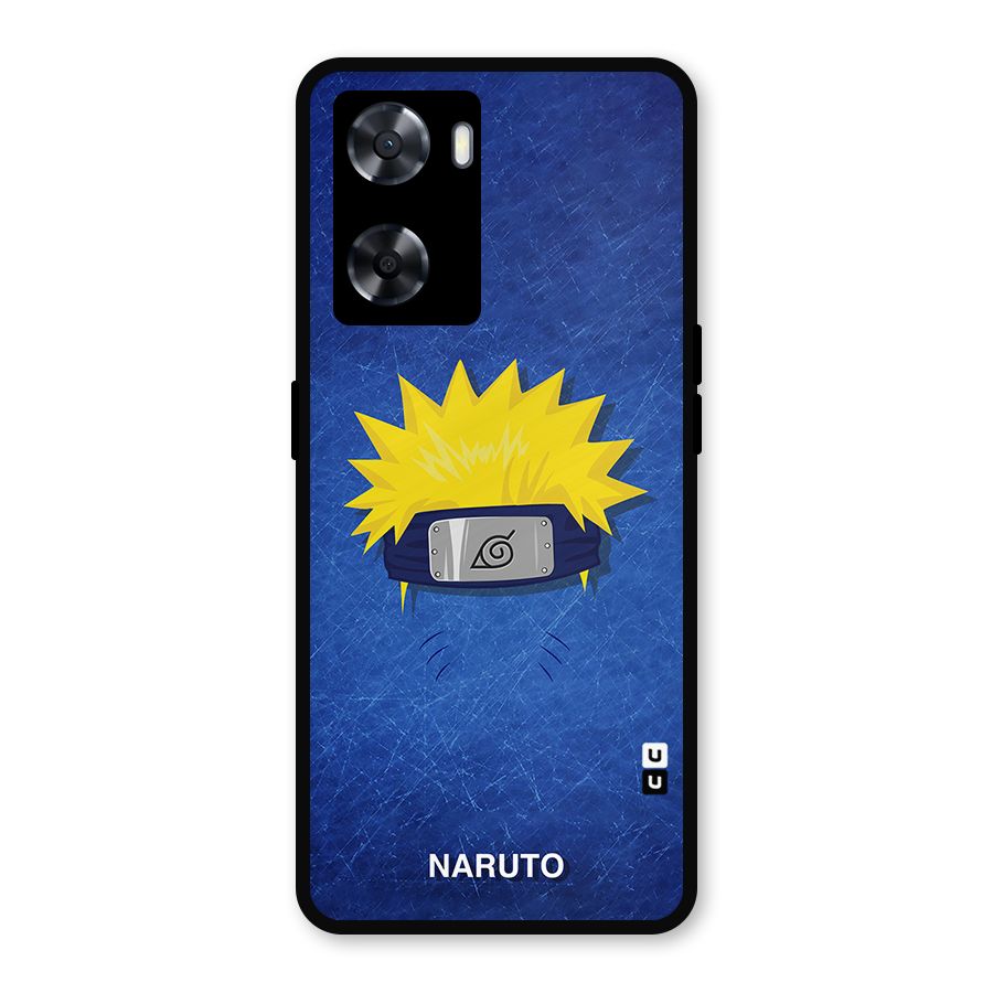 Naruto Headband Minimal Metal Back Case for Oppo A57 2022