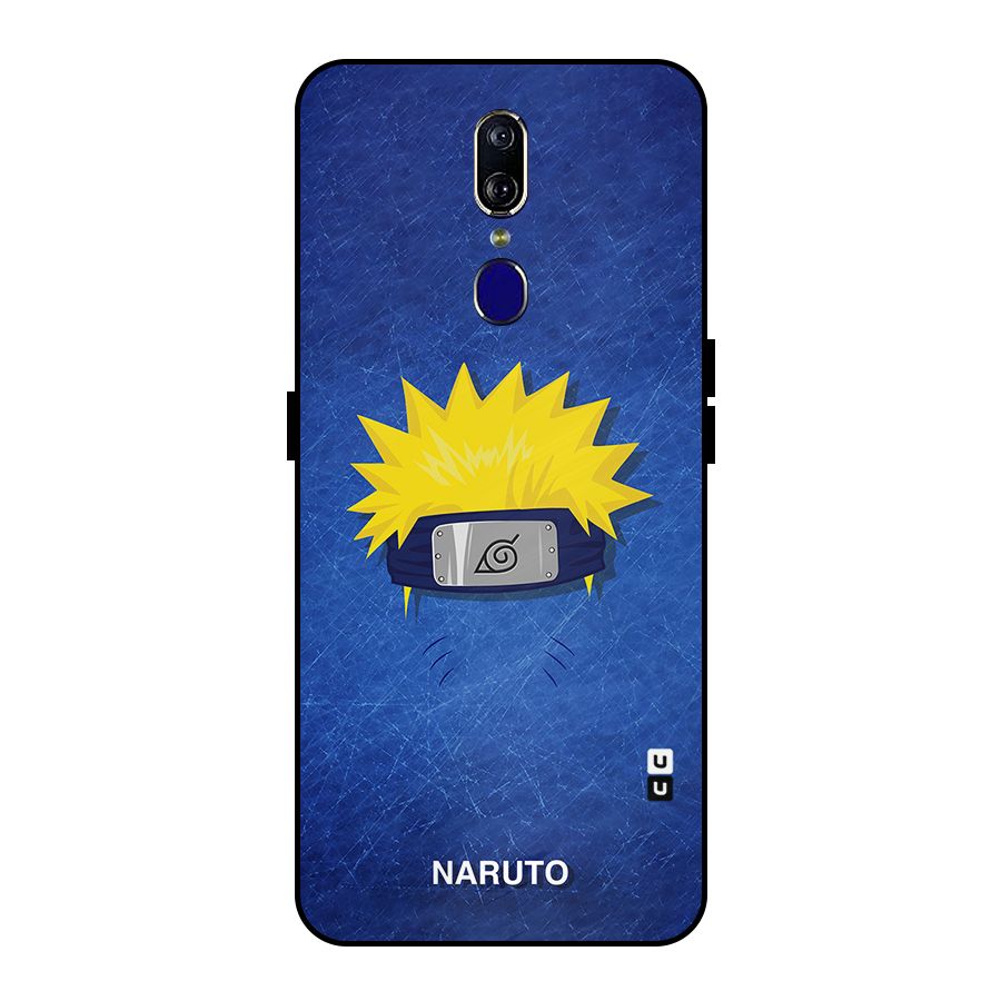 Naruto Headband Minimal Metal Back Case for Oppo F11