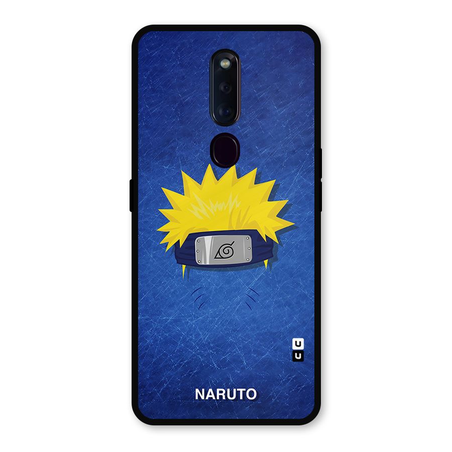 Naruto Headband Minimal Metal Back Case for Oppo F11 Pro