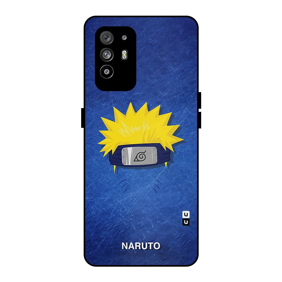 Naruto Headband Minimal Metal Back Case for Oppo F19 Pro Plus 5G