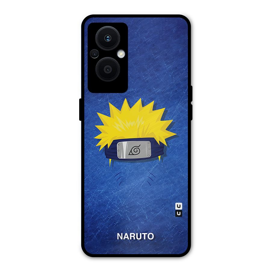 Naruto Headband Minimal Metal Back Case for Oppo F21 Pro 5G