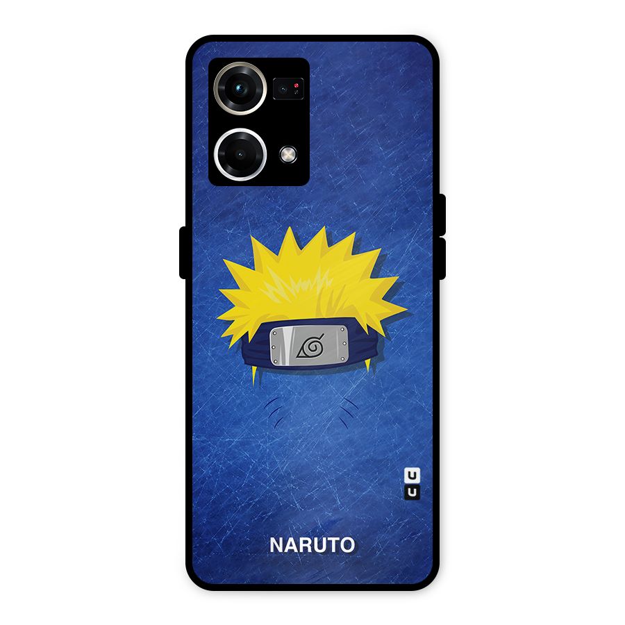 Naruto Headband Minimal Metal Back Case for Oppo F21s Pro 4G